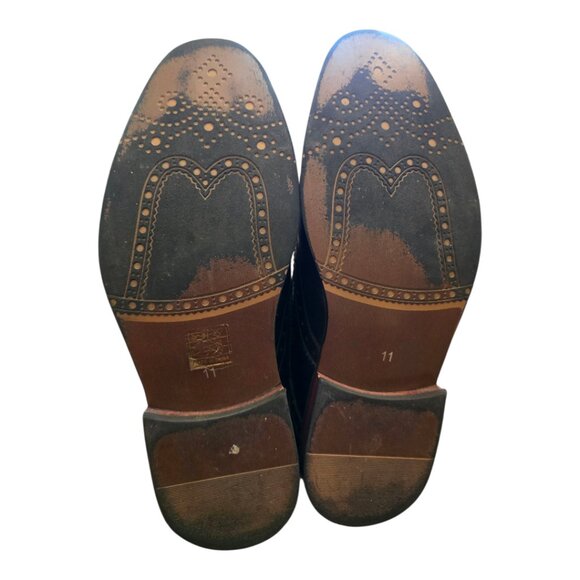 Men's BRUNO MARC Leather Brogue Oxford Derby Shoes sz 11 - Picture 10 of 12